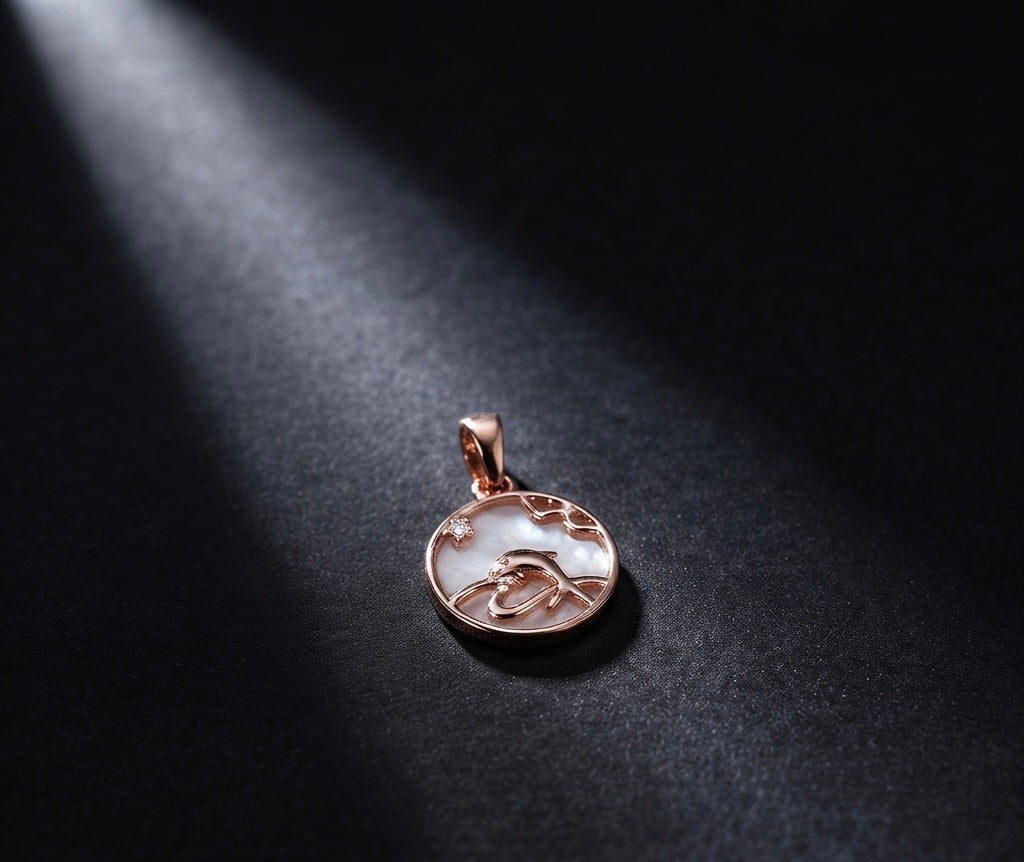Dolphin Mother of Pearl Pendant