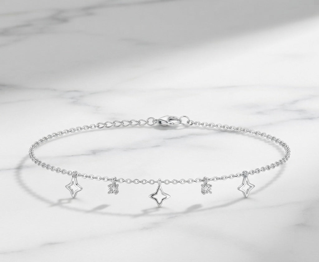 Starry Charm Silver Bracelet