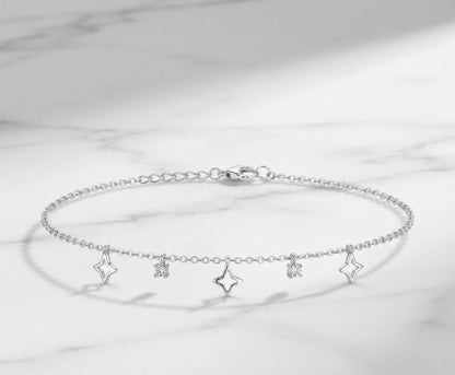 Starry Charm Silver Bracelet