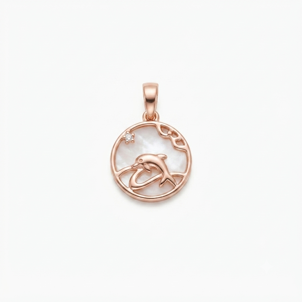 Dolphin Mother of Pearl Pendant