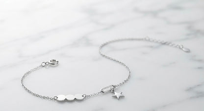 Minimal Star Charm Bracelet