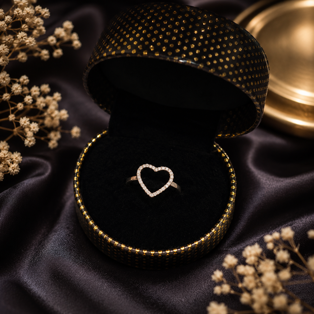 Elegant Heart Crystal Ring