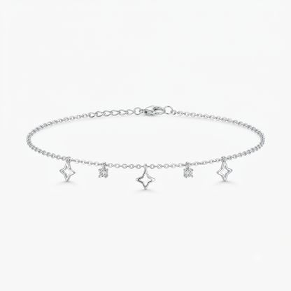 Starry Charm Silver Bracelet