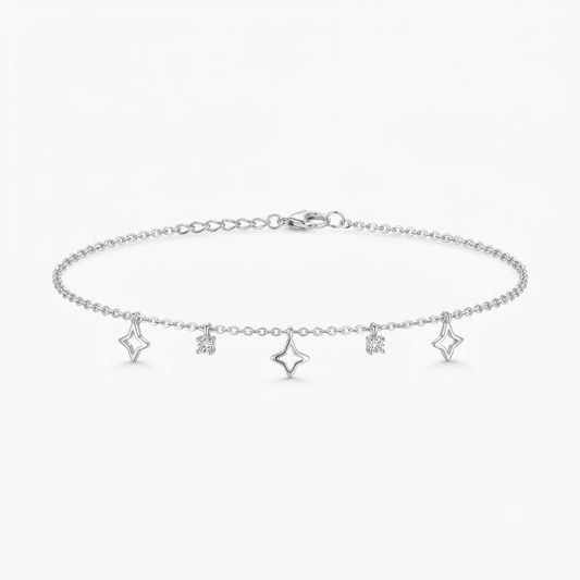 Starry Charm Silver Bracelet